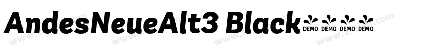 AndesNeueAlt3 Black字体转换